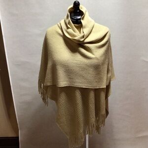 Bass Tan Hooded Shawl, One Size